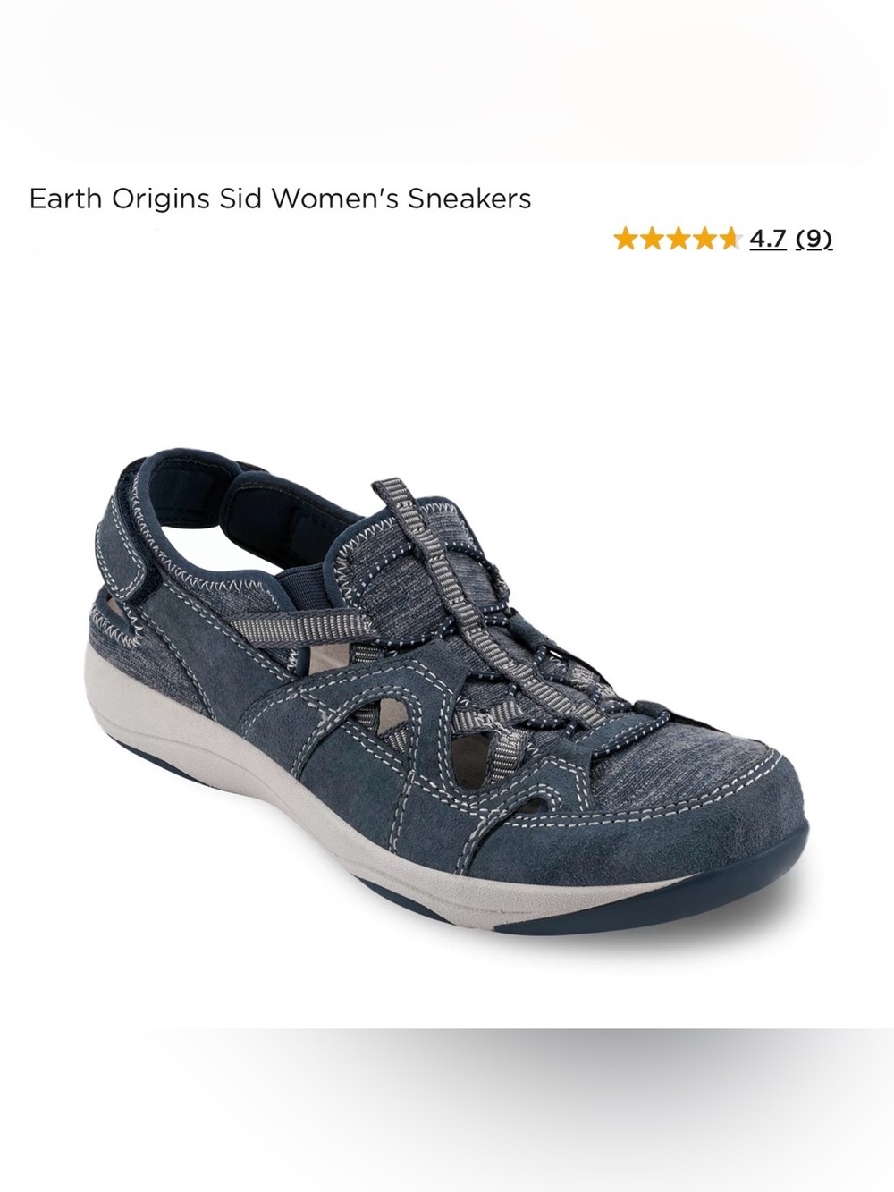 *NWOT* Earth Origins Sid Women's Navy Blue Casual Sneaker